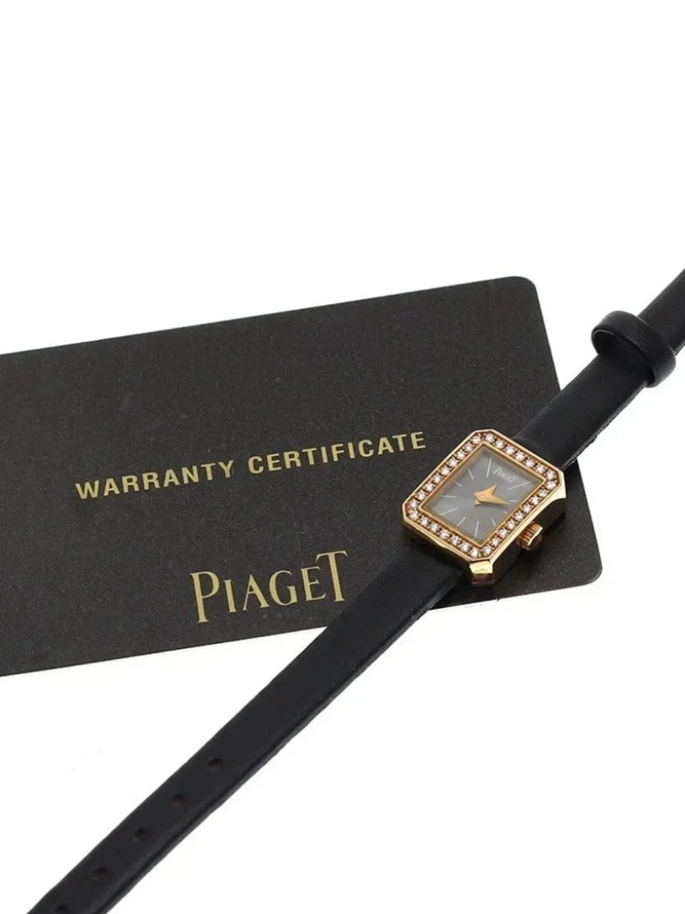 PIAGET Mini protocol P10691 K18PG diamond bezel Quartz Ladies Watch_937995
